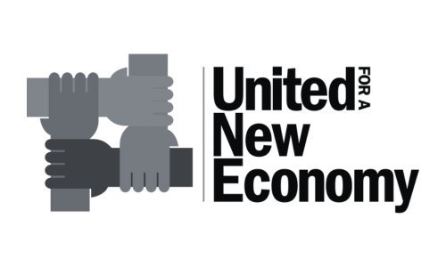 united for a new economy logo